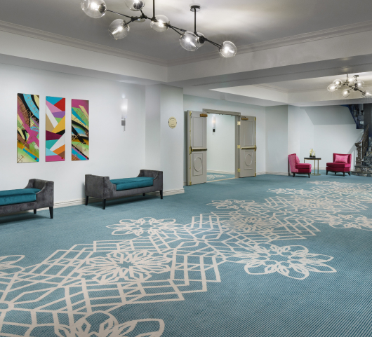 living room at the marker