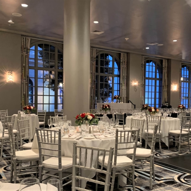 Bellevue Ballroom set up for an event at The Marker