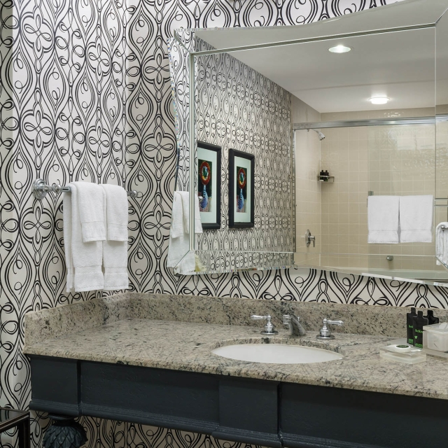 The bathroom in The Marker Junior suite