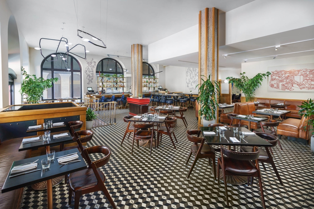 Tratto dining room at The Marker