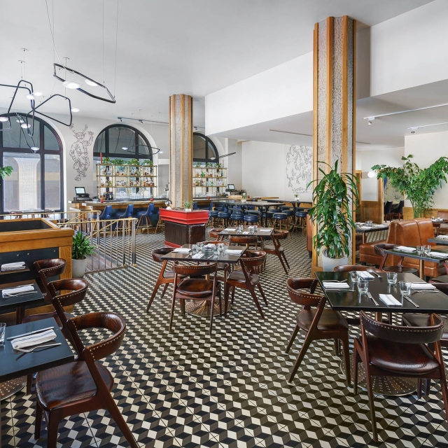 Tratto dining room at The Marker