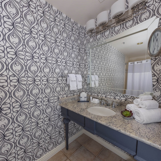 The sink in the bathroom at The Marker