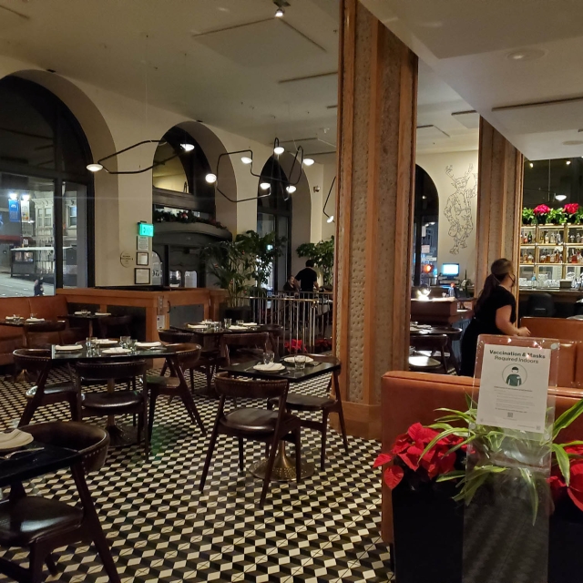 The dining room at Tratto